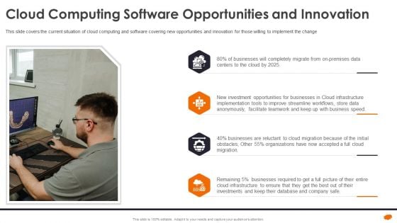 Cloud Computing Software Opportunities And Innovation Scaling Cloud Infrastructure Template PDF