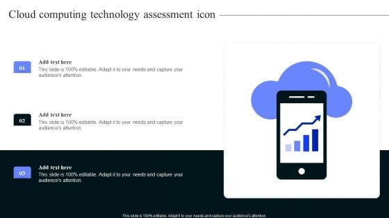 Cloud Computing Technology Assessment Icon Slides PDF