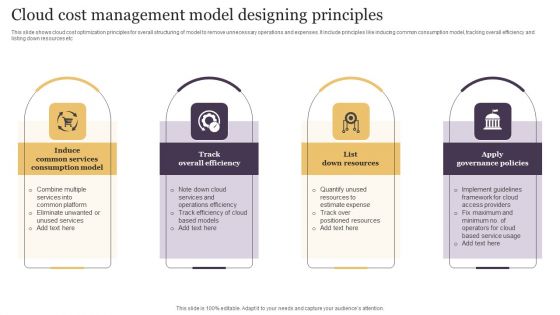 Cloud Cost Management Model Designing Principles Background PDF