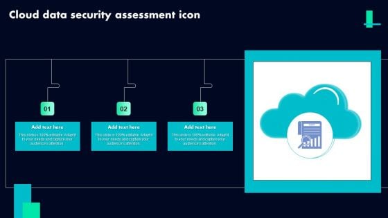 Cloud Data Security Assessment Icon Ppt PowerPoint Presentation Gallery Outfit PDF