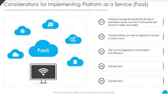 Cloud Distribution Service Models Considerations For Implementing Platform As A Service Paas Sample PDF