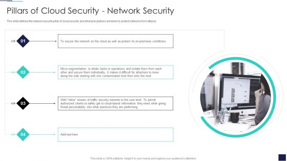 Cloud Information Security Pillars Of Cloud Security Network Security Ppt Inspiration Layouts PDF