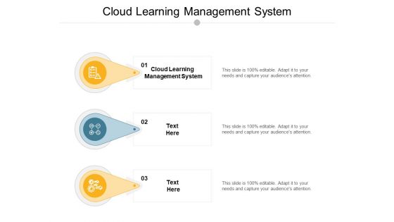 Cloud Learning Management System Ppt PowerPoint Presentation Summary Clipart Images Cpb