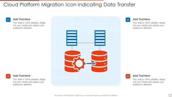 Cloud Platform Migration Icon Indicating Data Transfer Download PDF