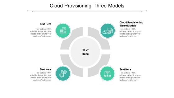 Cloud Provisioning Three Models Ppt PowerPoint Presentation Gallery Graphics Cpb Pdf