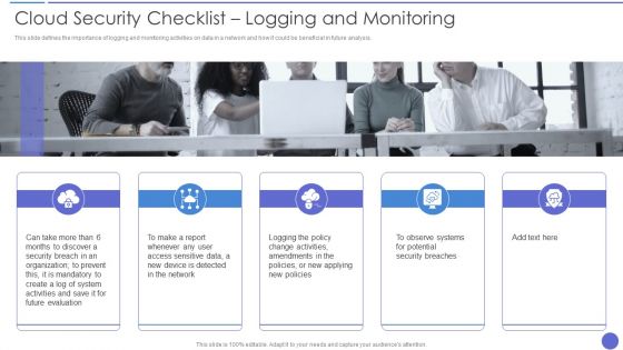 Cloud Security Checklist Logging And Monitoring Download PDF