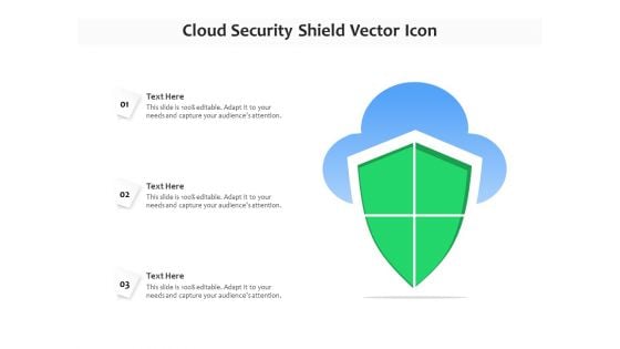 Cloud Security Shield Vector Icon Ppt PowerPoint Presentation Icon Background Images PDF