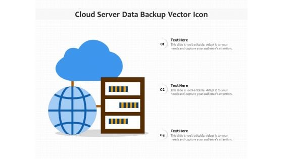 Cloud Server Data Backup Vector Icon Ppt PowerPoint Presentation File Picture PDF