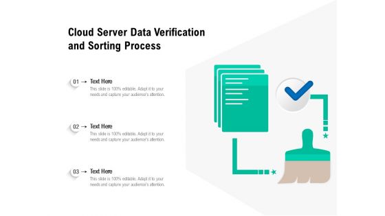 Cloud Server Data Verification And Sorting Process Ppt PowerPoint Presentation File Deck PDF