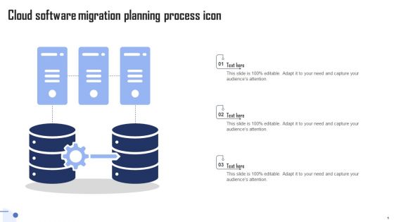 Cloud Software Migration Planning Process Icon Infographics PDF