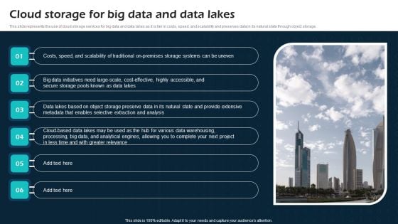 Cloud Storage For Big Data And Data Lakes Virtual Cloud Network IT Ppt Ideas Slide Download PDF