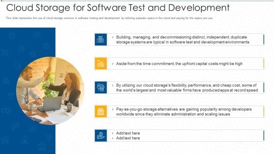 Cloud Storage For Software Test And Development Ppt Portfolio Guidelines PDF