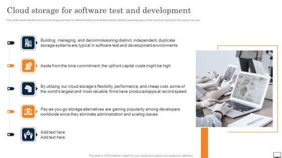 Cloud Storage For Software Test And Development Ppt PowerPoint Presentation File Styles PDF