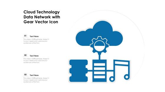 Cloud Technology Data Network With Gear Vector Icon Ppt PowerPoint Presentation File Graphics Pictures PDF