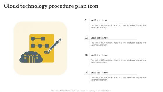 Cloud Technology Procedure Plan Icon Themes PDF
