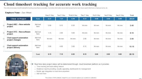 Cloud Timesheet Tracking For Accurate Work Tracking Download PDF Cloud Timesheet Tracking For Accurate Work Tracking Download PDF