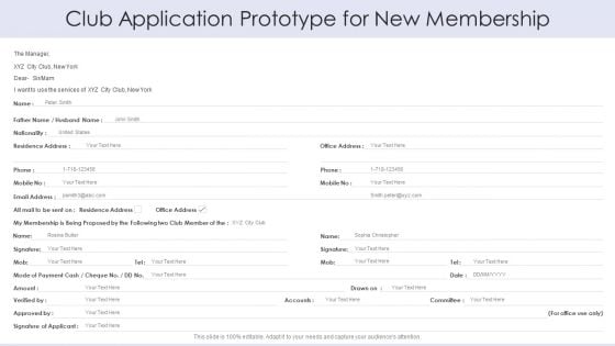 Club Application Prototype For New Membership Guidelines PDF Club Application Prototype For New Membership Guidelines PDF