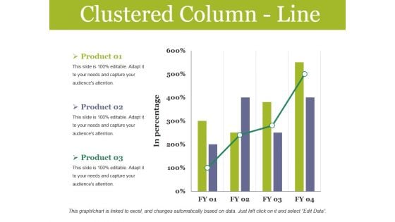 Clustered Column Line Ppt PowerPoint Presentation Infographics Graphics Design