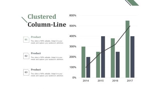 Clustered Column Line Ppt PowerPoint Presentation Layouts Graphics Tutorials