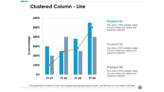 Clustered Column Line Ppt PowerPoint Presentation Model Graphics Tutorials