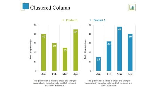 Clustered Column Ppt PowerPoint Presentation Summary Template