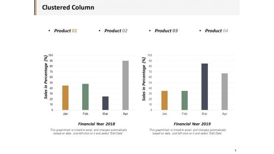 Clustered Column Product Ppt PowerPoint Presentation Show Guidelines