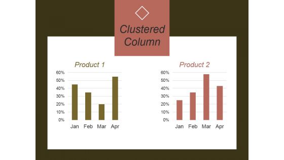 Clustered Column Template 2 Ppt PowerPoint Presentation Example