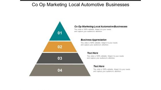 Co Op Marketing Local Automotive Businesses Business Appreciation Ppt PowerPoint Presentation Icon Templates