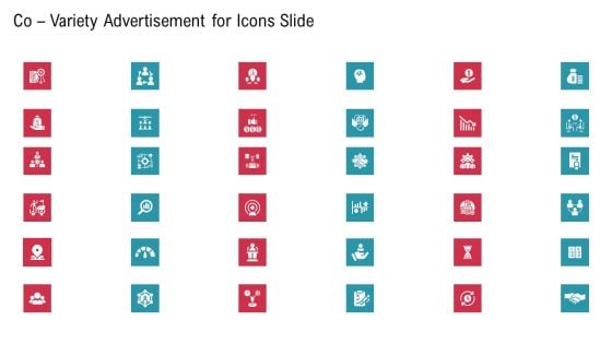 Co Variety Advertisement Co Variety Advertisement For Icons Slide Structure PDF