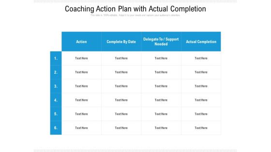 Coaching Action Plan With Actual Completion Ppt PowerPoint Presentation File Aids PDF Coaching Action Plan With Actual Completion Ppt PowerPoint Presentation File Aids PDF