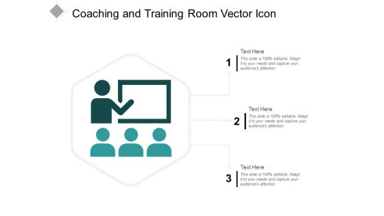 Coaching And Training Room Vector Icon Ppt Powerpoint Presentation Background Designs