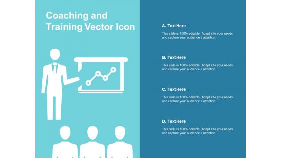 Coaching And Training Vector Icon Ppt PowerPoint Presentation Outline Format Ideas