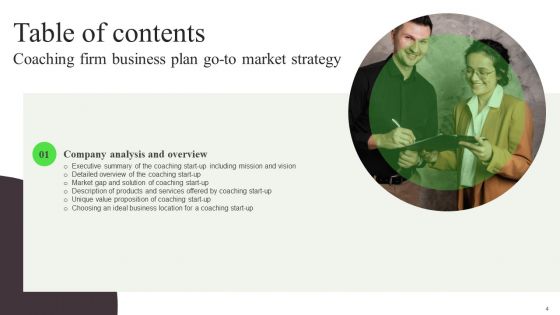 Coaching Firm Business Plan Go To Market Strategy