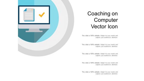 Coaching On Computer Vector Icon Ppt PowerPoint Presentation Gallery Guidelines PDF