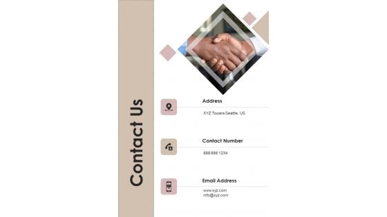 Coaching Program Proposal Contact Us One Pager Sample Example Document Coaching Program Proposal Contact Us One Pager Sample Example Document