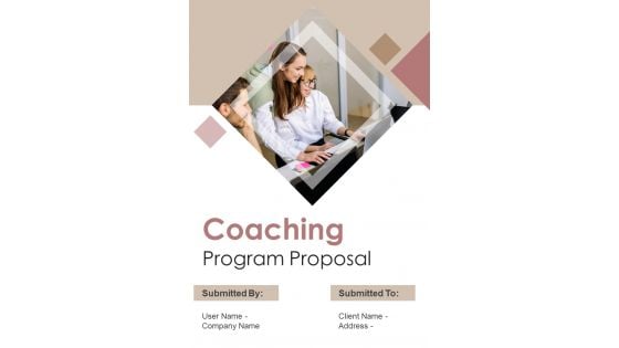 Coaching Program Proposal Example Document Report Doc Pdf Ppt