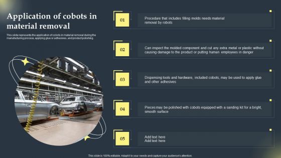 Cobots Global Statistics Application Of Cobots In Material Removal Ideas PDF
