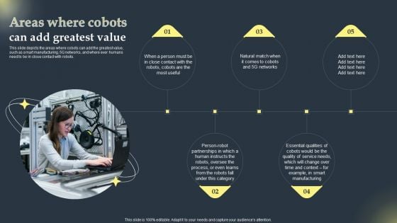 Cobots Global Statistics Areas Where Cobots Can Add Greatest Value Diagrams PDF Cobots Global Statistics Areas Where Cobots Can Add Greatest Value Diagrams PDF