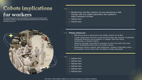 Cobots Global Statistics Cobots Implications For Workers Guidelines PDF