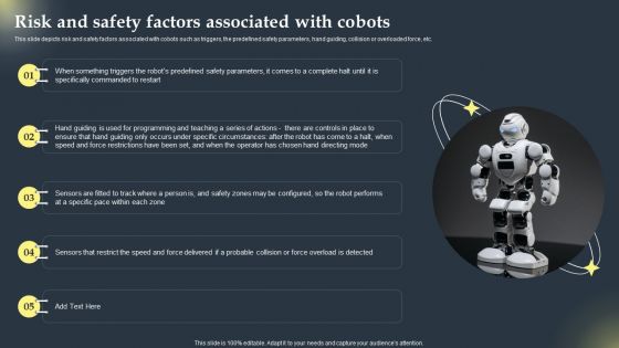 Cobots Global Statistics Risk And Safety Factors Associated With Cobots Mockup PDF