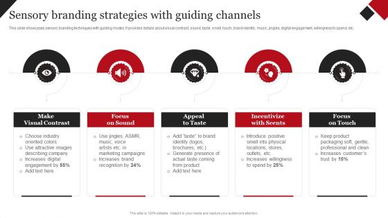 Coca Cola Emotional Marketing Strategy Sensory Branding Strategies With Guiding Channels Brochure PDF