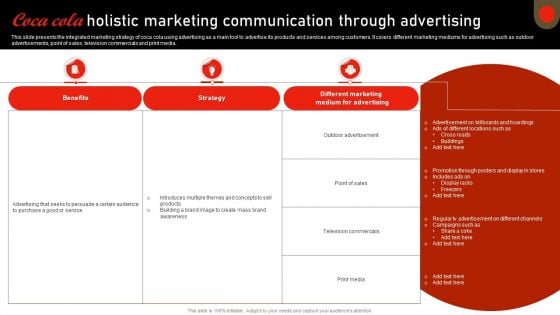 Coca Cola Holistic Marketing Communication Through Advertising Topics PDF