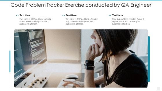 Code Problem Tracker Exercise Conducted By QA Engineer Clipart PDF