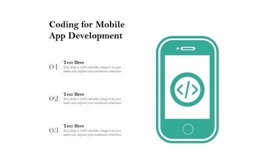 Coding For Mobile App Development Ppt PowerPoint Presentation File Show PDF