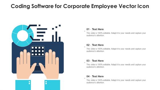 Coding Software For Corporate Employee Vector Icon Ppt PowerPoint Presentation Gallery Example PDF