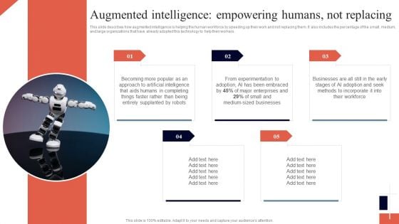 Cognitive Enhancement Augmented Intelligence Empowering Humans Infographics PDF