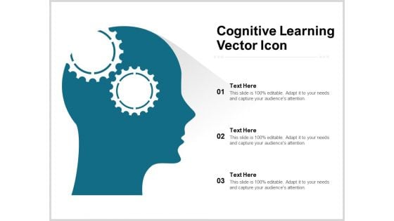 Cognitive Learning Vector Icon Ppt PowerPoint Presentation Layouts Graphic Tips