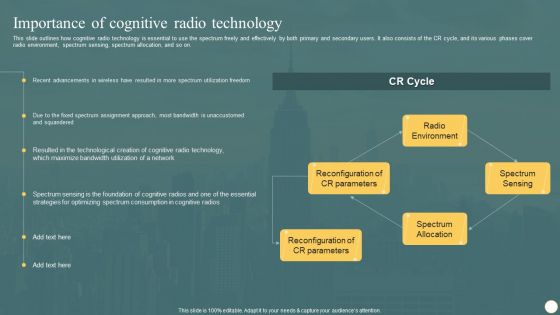 Cognitive Radio Network IT Importance Of Cognitive Radio Technology Pictures PDF