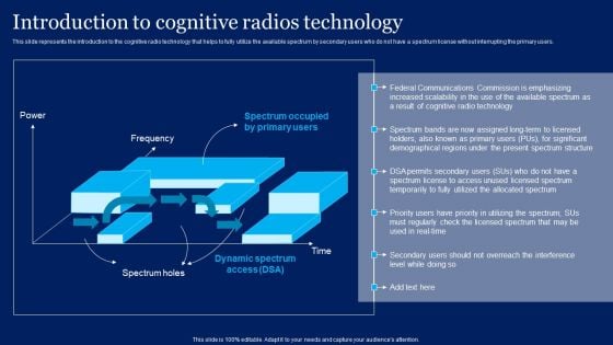 Cognitive Sensor Network Introduction To Cognitive Radios Technology Introduction PDF