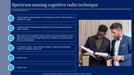Cognitive Sensor Network Spectrum Sensing Cognitive Radio Technique Portrait PDF